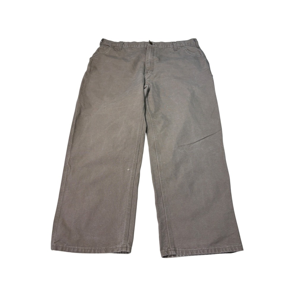 Carhartt B11 MUS Dungaree Fit Carpenter Pants Mushroom Brown 42 x 30 Mens Duck